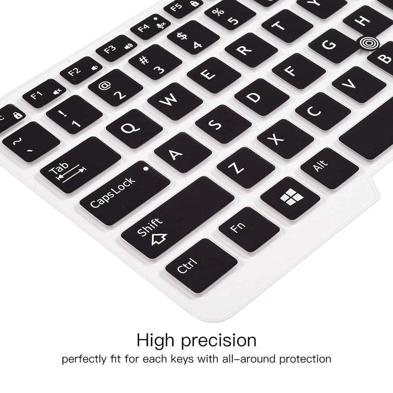 imComor Keyboard Cover for Dell Latitude E7450 E7470 E5470 E7480 5480 5490 5491 7490, Dell Latitude 3340 E3340 Laptop Keyboard Protector Ultra Thin Soft Keyboard Skin, Black (US Layout, with Pointing) - Image 3